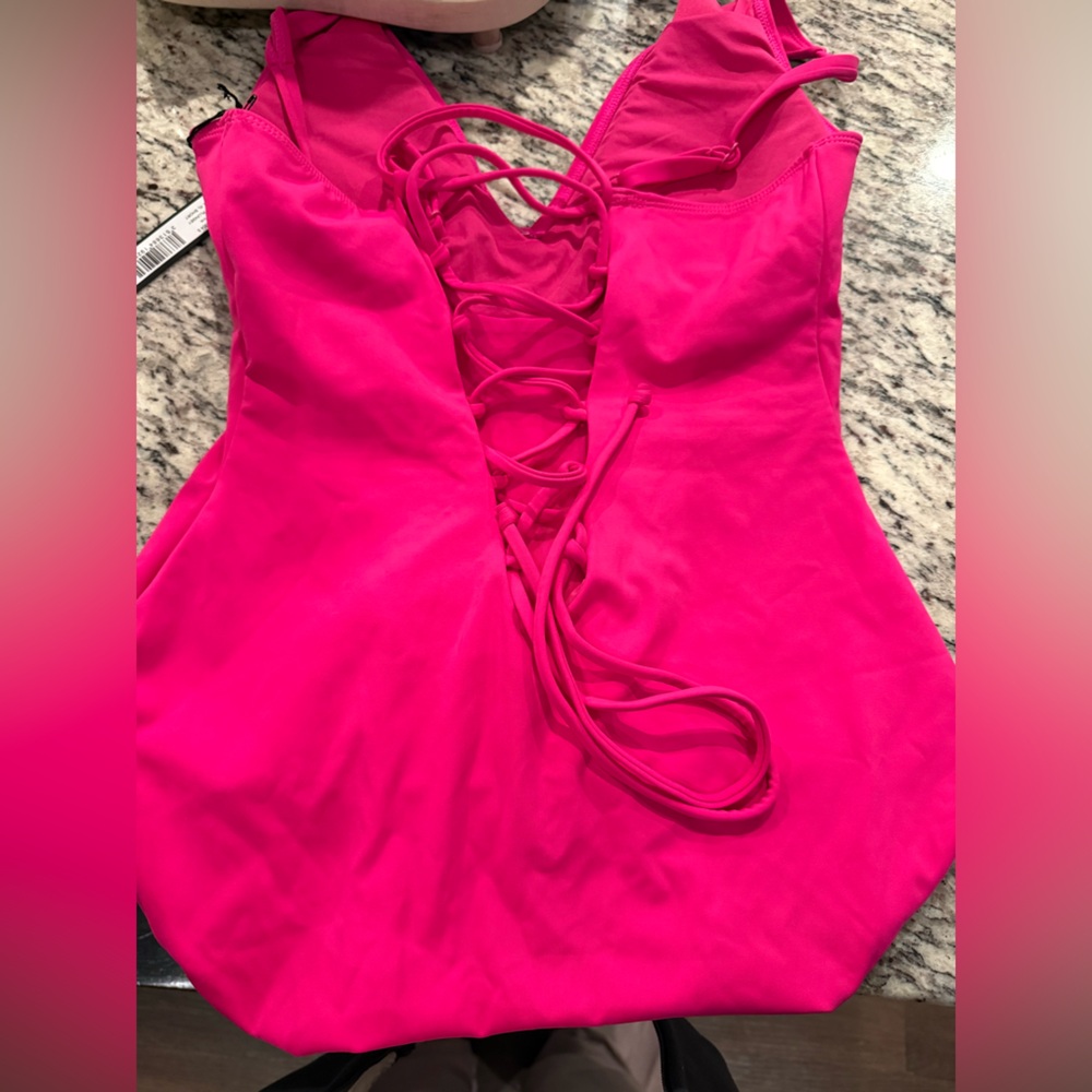 TA3 Plungey Pink Swimsuit XL Short full bottom coverage - Picture 6 of 7